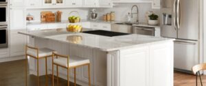 WHite Shaker Cabinets and Countertops
